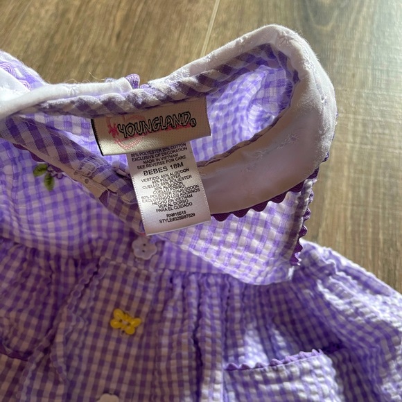 Vintage Gingham Embroidered Dress 18 Months - Picture 4 of 8